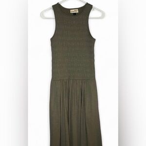 Universal Thread Mid Length Muted Olive Green Sleeveless Dress | NWT | Sz XS